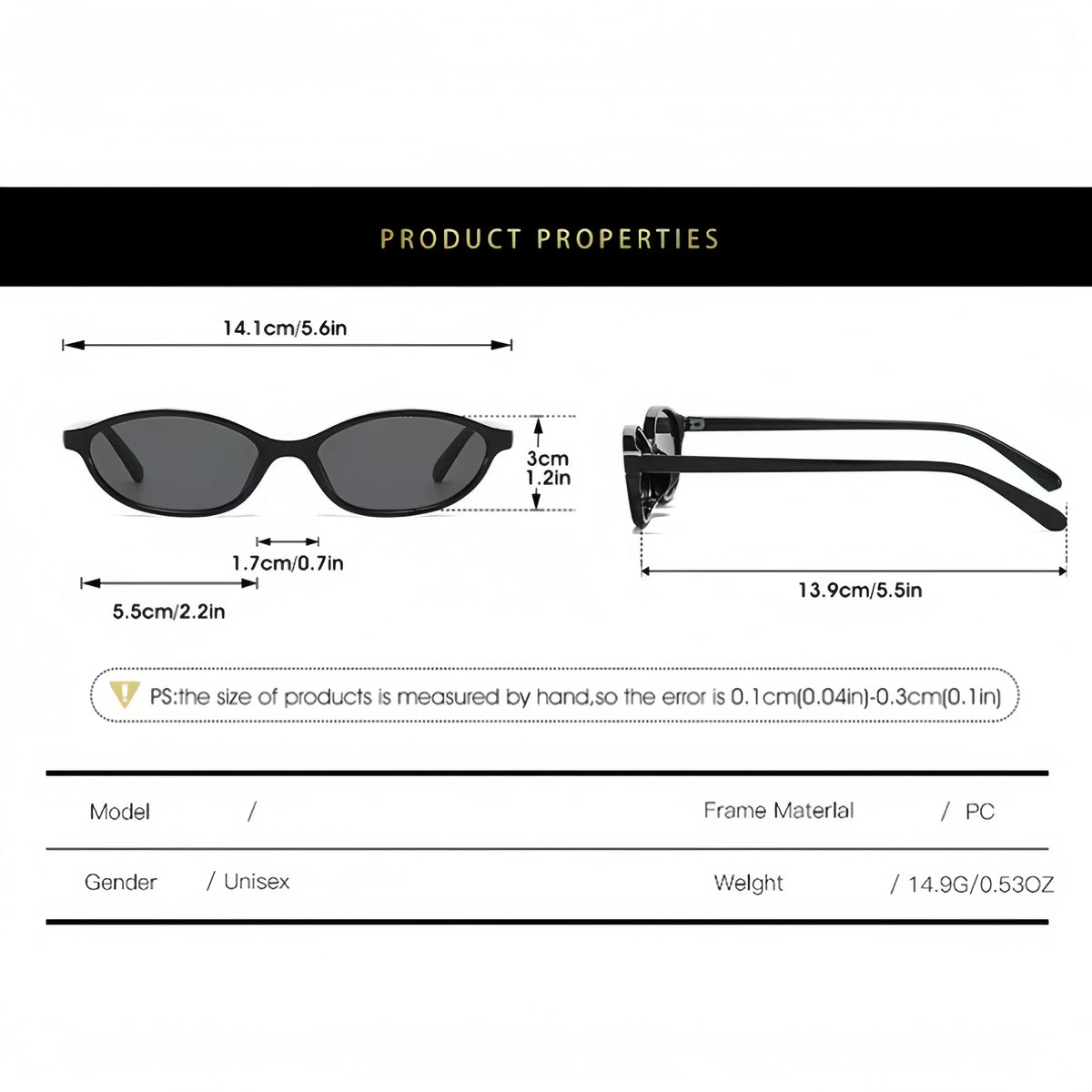 〖Summer Turn Up〗Gafas de sol retro ovaladas de 3 piezas para mujer, elegantes gafas de sol estilo ojo de gato de los años 90, gafas ligeras y estrechas, gafas de sol modernas con protección UV, gafas de sol vintage estilo "rich girl" para mujer