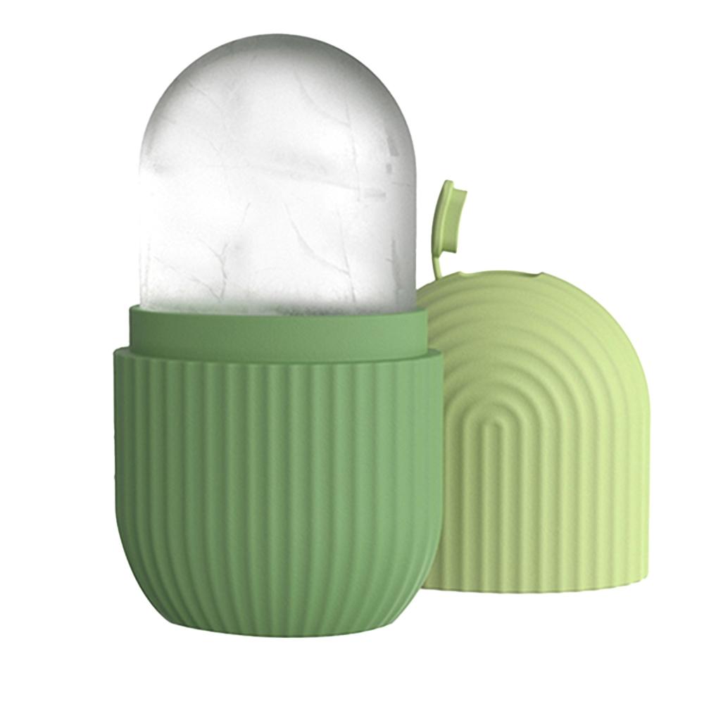 Rodillo de hielo para el rostro, 1 unidad, masajeador facial de silicona reutilizable, herramienta de belleza para el cuidado y limpieza facial, masajeador de belleza facial