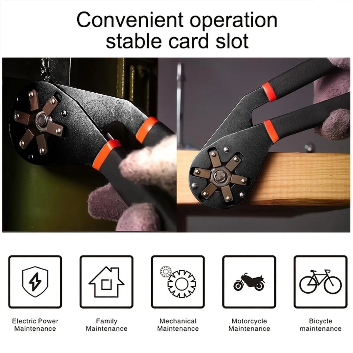 Bionic Self-Adjusting Wrench, Adjustable Wrench, 14-in-1 Multifunctional Universal Wrench with Anti-Slip Handle, High-Torque Portable Tool for Car & Bicycle Repair