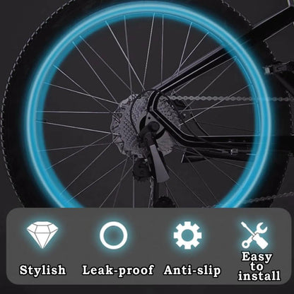 Tapones de válvula fluorescentes impermeables que brillan en la oscuridad, tapones universales para válvulas de neumáticos de coche y bicicleta, ideales para coche y bicicleta