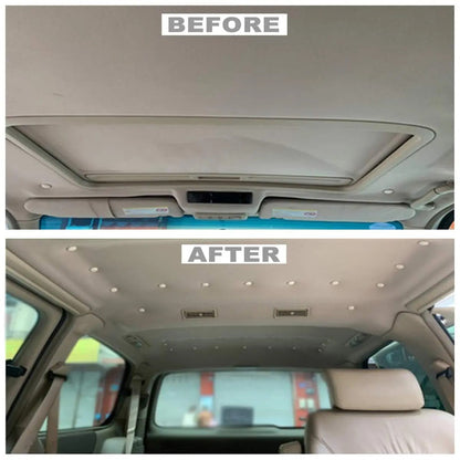 Kit de botones de reparación para tapicería de techo de automóvil, remaches de fijación universales para techo de coche con herramienta de instalación, compatible con todos los vehículos
