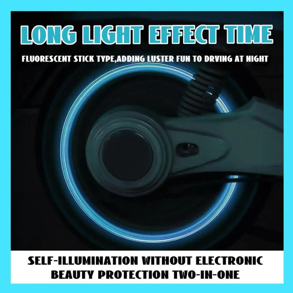 Tapones de válvula fluorescentes impermeables que brillan en la oscuridad, tapones universales para válvulas de neumáticos de coche y bicicleta, ideales para coche y bicicleta
