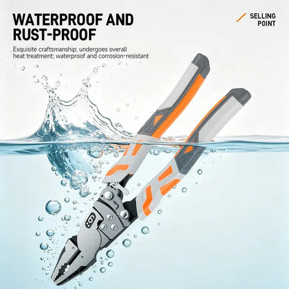 55-Steel Self-Locking Anti-Skid Ratchet Pliers, Heavy-Duty Wire Cutters & Holding Tool, Hands-Free Grip DIY Hardware for Automotive, Plumbing Projects, Durable Pliers & Pincers