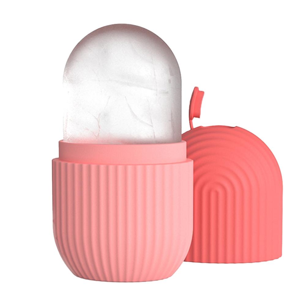 Rodillo de hielo para el rostro, 1 unidad, masajeador facial de silicona reutilizable, herramienta de belleza para el cuidado y limpieza facial, masajeador de belleza facial