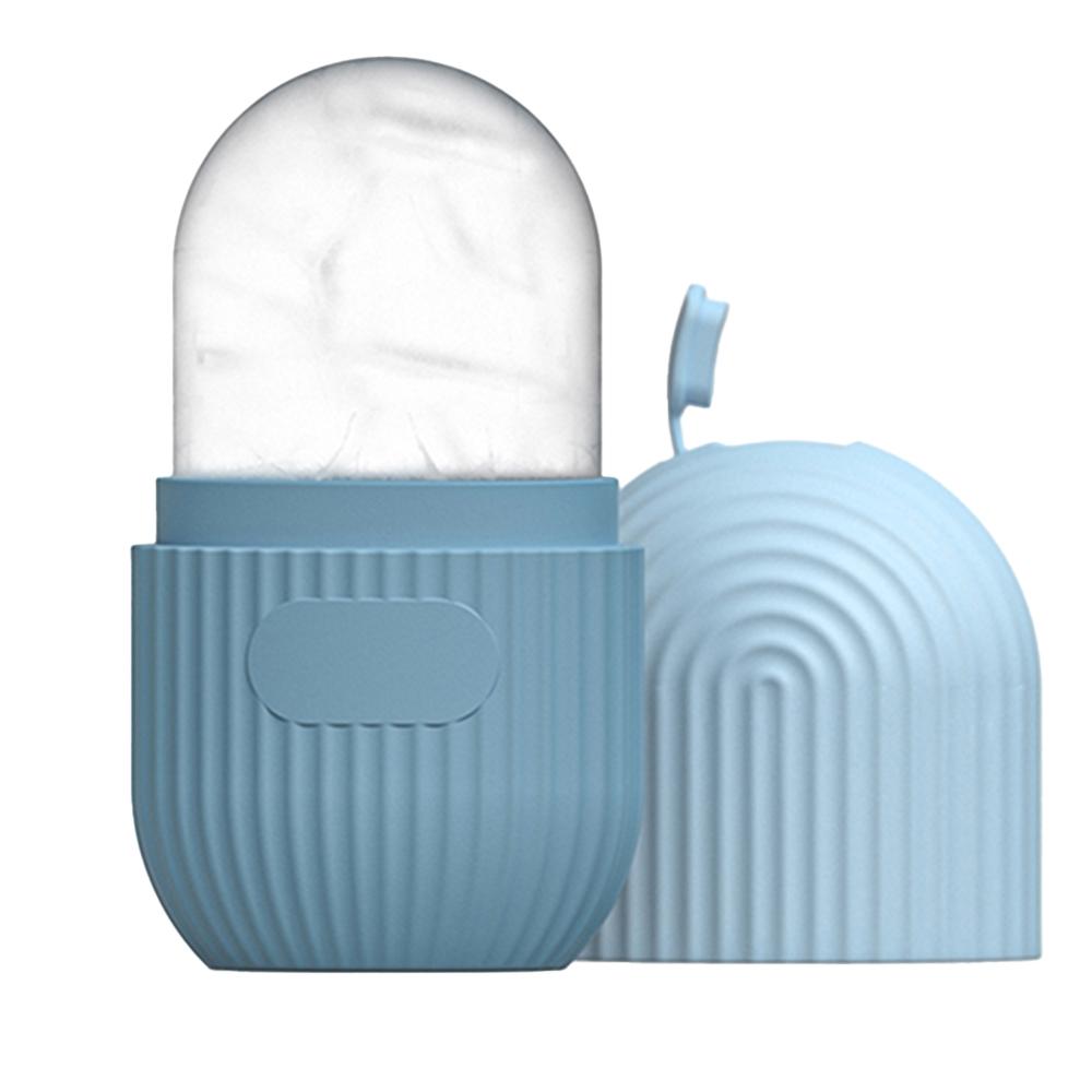 Rodillo de hielo para el rostro, 1 unidad, masajeador facial de silicona reutilizable, herramienta de belleza para el cuidado y limpieza facial, masajeador de belleza facial