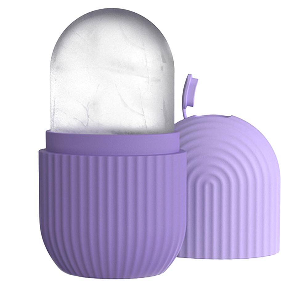 Rodillo de hielo para el rostro, 1 unidad, masajeador facial de silicona reutilizable, herramienta de belleza para el cuidado y limpieza facial, masajeador de belleza facial