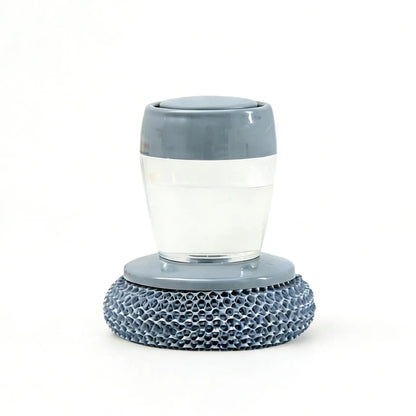 Cepillo de palma para cocina con dispensador automático de jabón, mango cómodo, cerdas duraderas, agarre ergonómico antideslizante para limpieza de fregaderos, ollas y tazones, herramienta multiusos - Esponjas