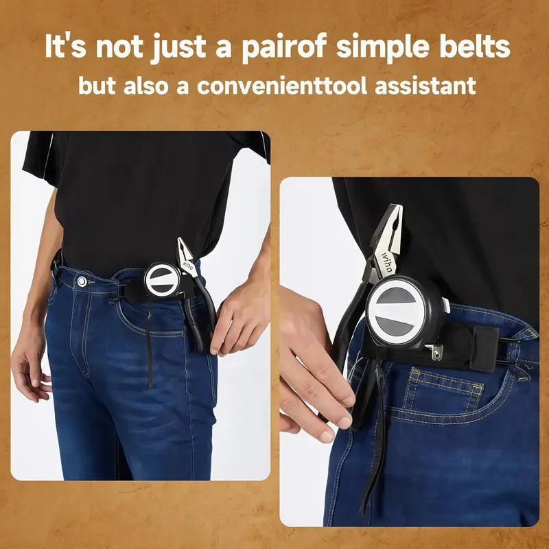 Tactical Metal Hook Elastic Belt (Unisex) No-Buckle Invisible Design | Soft Adjustable Side