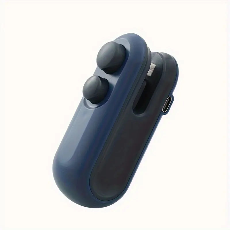 Mini snack bag sealing machine,2 in 1 heat USB rechargeable snack bag selaer,plastic Electric bag sealers, keep food fresh. Portable Sealer Picnics.