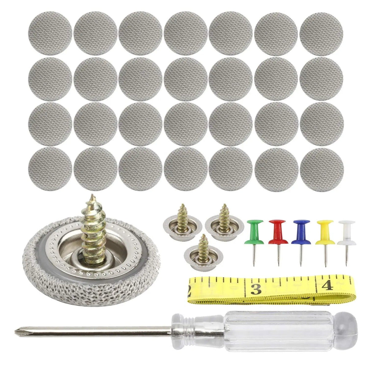Kit de botones de reparación para tapicería de techo de automóvil, remaches de fijación universales para techo de coche con herramienta de instalación, compatible con todos los vehículos