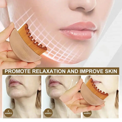 Face Contour Brush for Jawline & Chin, Dry Brushing Massager, Ergonomically Designed to Fit The Skin Precisely, 1PCS Beauty Roller