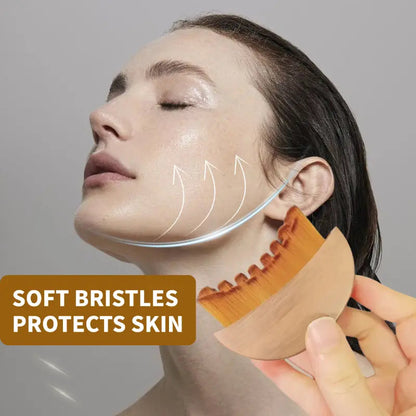Face Contour Brush for Jawline & Chin, Dry Brushing Massager, Ergonomically Designed to Fit The Skin Precisely, 1PCS Beauty Roller